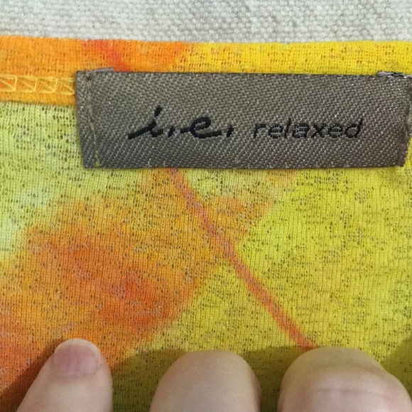 Yellow and orange plaid tee - Picture 2 of 4